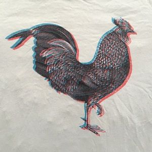 3D Rooster Graphic Tee